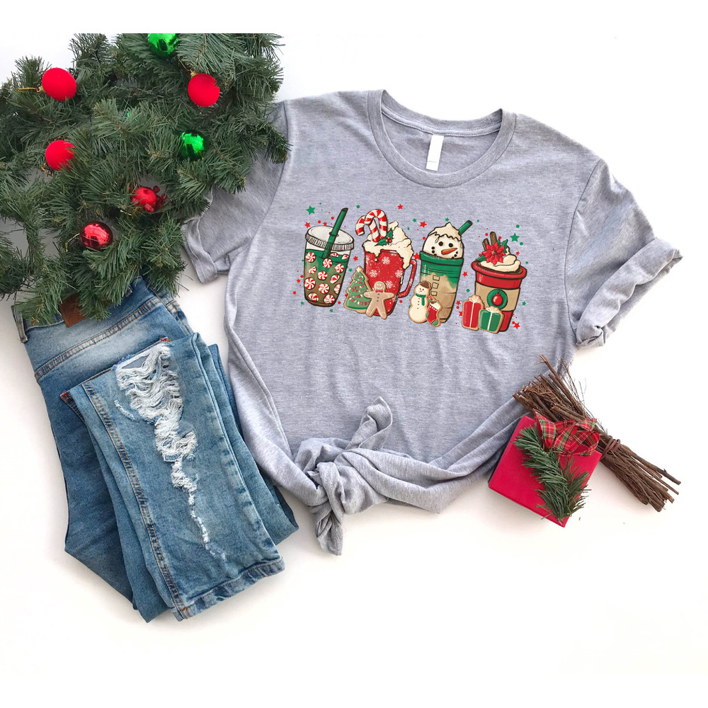 Christmas Coffee Shirt, Christmas Shirt, Women Christmas Shirt, Coffee Lover Shirt, Snowman Latte Shirt, Christmas Gift Shirt - 3.jpg