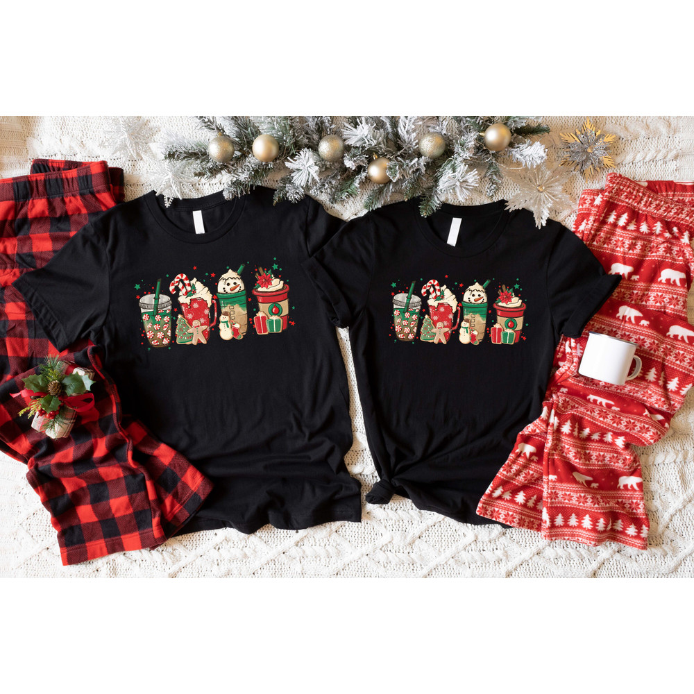 Christmas Coffee Shirt, Christmas Shirt, Women Christmas Shirt, Coffee Lover Shirt, Snowman Latte Shirt, Christmas Gift Shirt - 7.jpg
