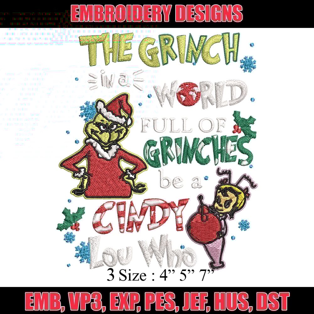 The grinch logo Embroidery design, Grinch christmas Embroidery, Grinch design, Embroidery File, Instant download.jpg