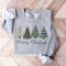 Christmas Trees Sweatshirt, Merry Christmas Sweatshirt, Holiday Sweater, Womens Holiday Sweatshirt, Christmas Shirt, Winter Sweatshirt - 2.jpg