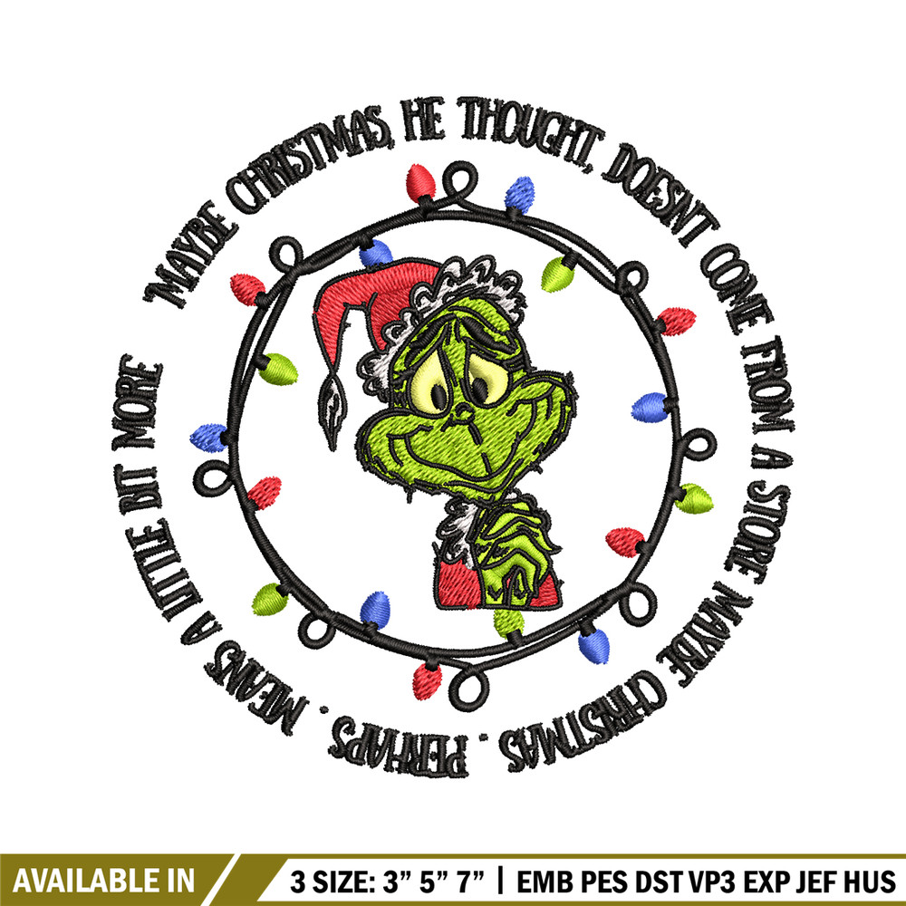 Grinch santa logo Embroidery design, Grinch merry christmas Embroidery, Grinch design, Embroidery File, Instant download.jpg