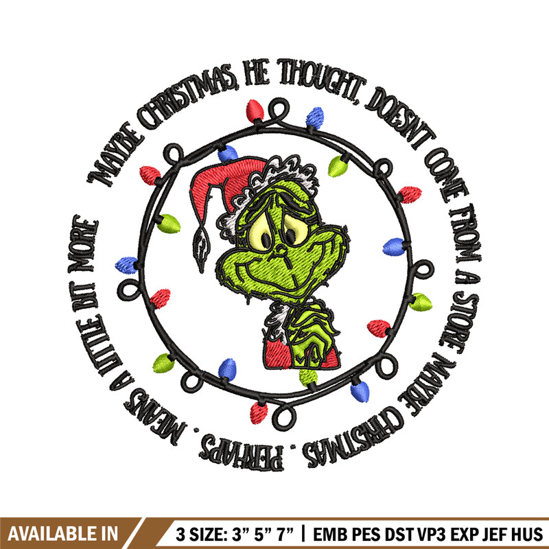 Grinch santa logo Embroidery design, Grinch merry christmas Embroidery, Grinch design, Embroidery File, Instant download.jpg