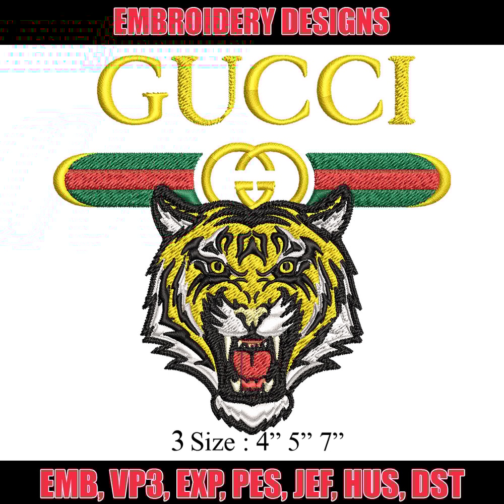 Tiger gucci Embroidery Design, Gucci Embroidery, Brand Embroidery, Logo shirt, Embroidery File, Digital download.jpg