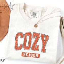 cozy season t-shirt png, retro fall t-shirt png, womens fall t-shirt png, cozy t-shirt png, fall t-shirt png, christmas