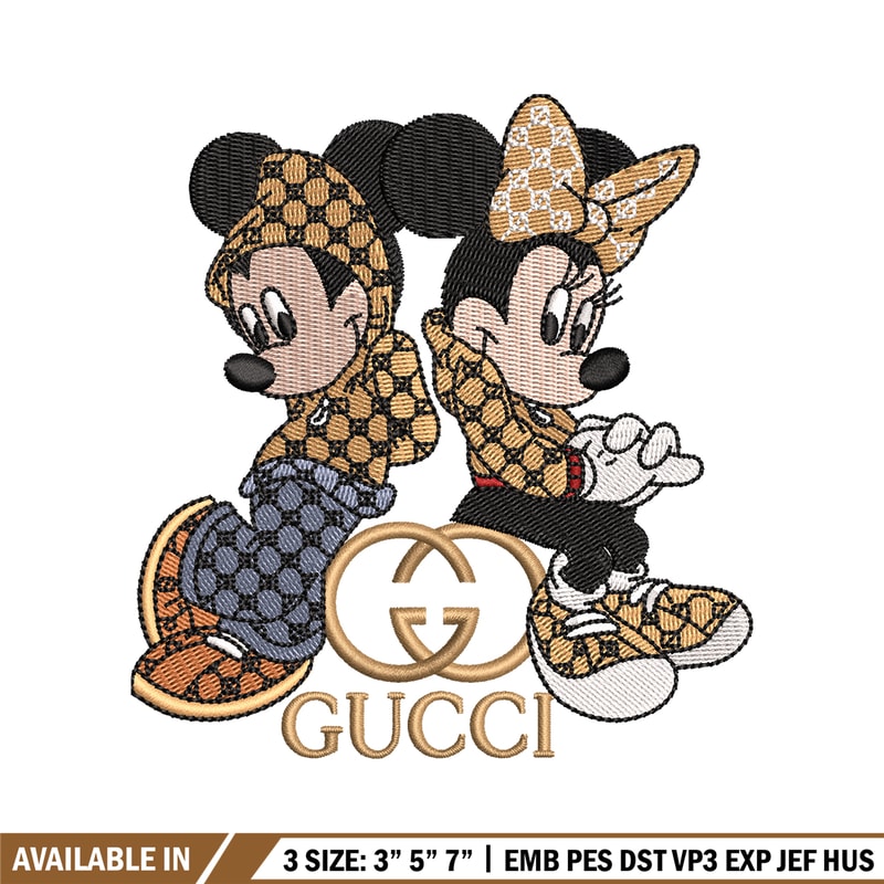 Gucci Mickey And Minnie Embroidery design, Disney Embroidery, Disney design, Embroidery File, Digital download..jpg