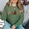 Country Western Howdy Christmas Tree Sweatshirt, Womens Cute Cow Cheetah Print, Howdy Rodeo Christmas Sweatshirt, Women's Christmas Shirt - 2.jpg