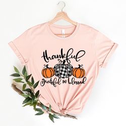 thankful grateful blessed shirt png, thanksgiving t-shirt png, buffalo plaid thanksgiving shirt png, thanksgiving family
