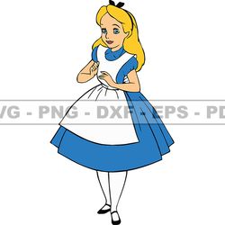 Alice in Wonderland Svg, Alice Svg, Cartoon Customs SVG, EPS, PNG, DXF 47
