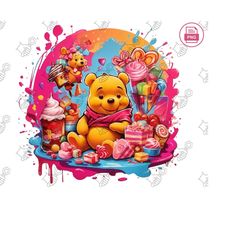 festive frolics with pooh: winnie the pooh christmas svg and png for merry creations, adding a dash of winnie magic to your holiday delights