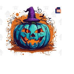 stay on trend with our trendy halloween pumpkin png - sublimation design, happy halloween art, kids' decoration, digital download