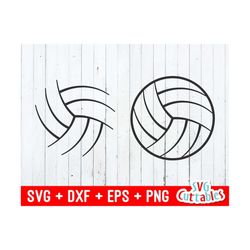 volleyball ball svg - volleyball cut file - svg - dxf - eps - png - volleyball skeleton - silhouette - cricut - cut file - digital download