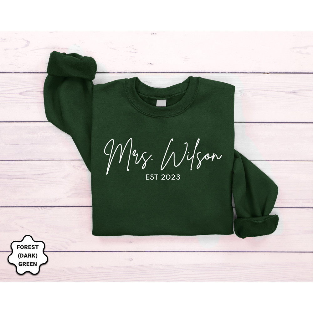 Custom Mrs Sweatshirt, Mrs Personalized Last Name Sweatshirt, Future Mrs, Bride to be Gift, Custom Bridal Gift, Gift for Bride, Wedding Gift - 3.jpg