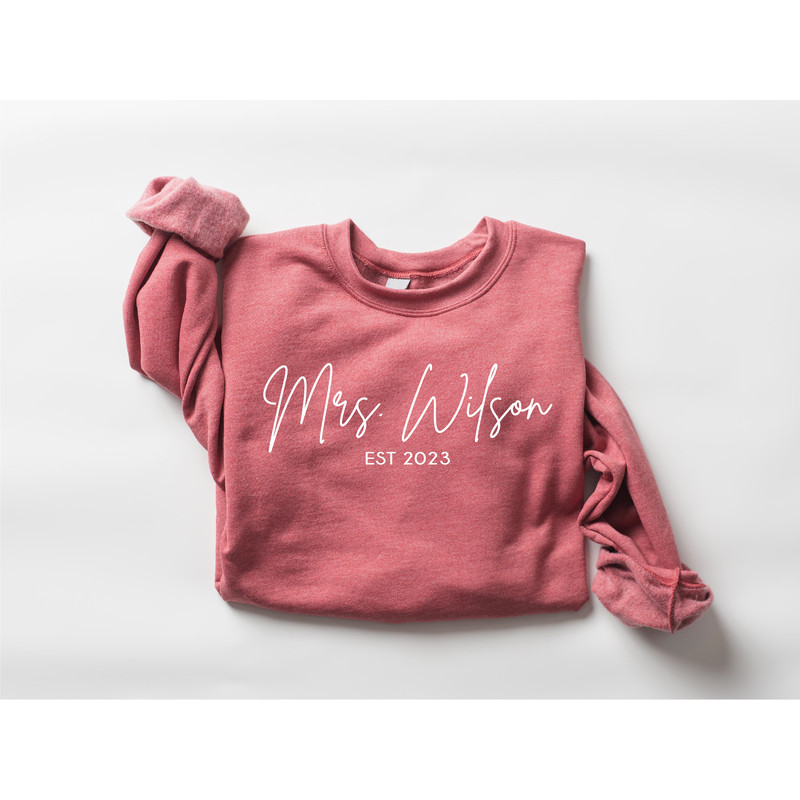 Custom Mrs Sweatshirt, Mrs Personalized Last Name Sweatshirt, Future Mrs, Bride to be Gift, Custom Bridal Gift, Gift for Bride, Wedding Gift - 7.jpg
