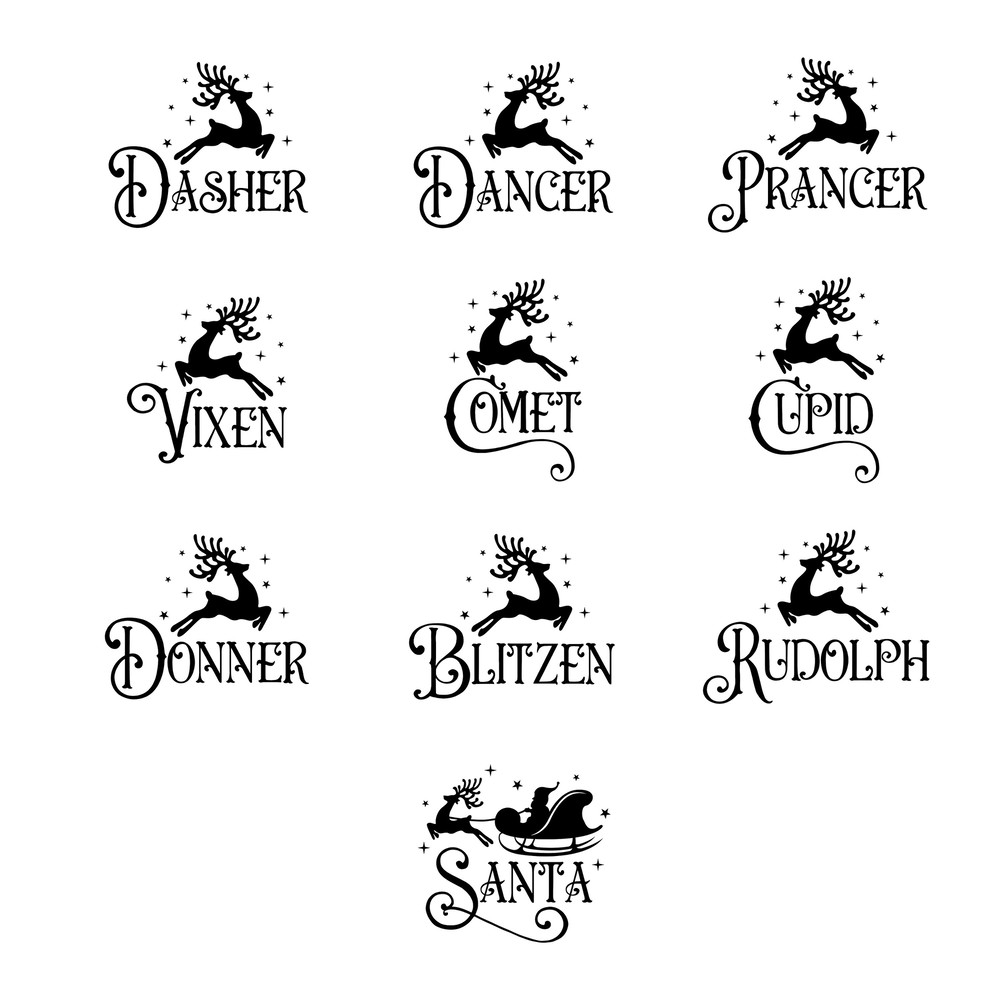 Custom Santa's Reindeer Sweatshirts, Reindeer Names Sweatshirt, Christmas Sweatshirt, Christmas Gift, Christmas Reindeers Sweatshirt - 4.jpg