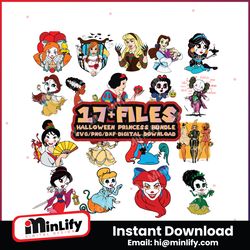 disney princess halloween bundle svg instant download