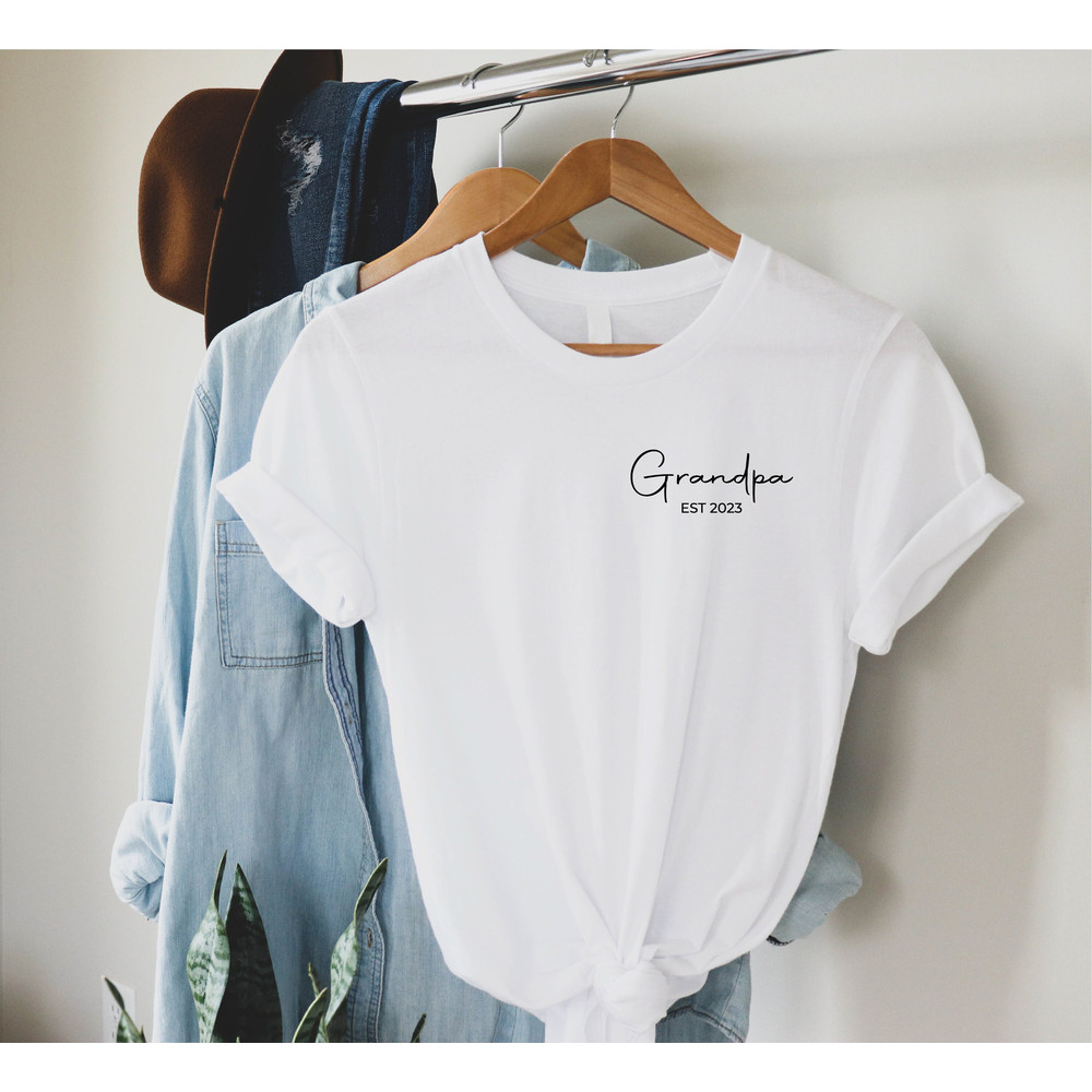 Customize Grandpa Gift For Fathers Day, Fathers Day Shirt, Personalize Papa Shirt, New Grandpa Shirt, Abuelo Shirt, Fathers Day Gift - 3.jpg