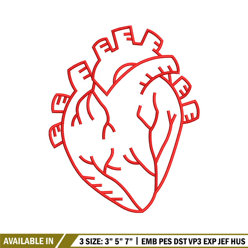 Heart real life embroidery design, Heart embroidery, Embroidery file, Embroidery shirt, Emb design, Digital download.jpg