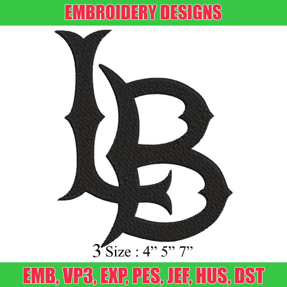 Long Beach State embroidery design, Long Beach State embroidery, logo Sport, Sport embroidery, NCAA embroidery..jpg