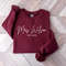Customized Mrs Last Name Sweatshirt, Custom Bridal Gift, Mrs Personalized Sweatshirt, Wifey Shirt, Future Mrs, Gift for Bride, Wedding Gift - 9.jpg