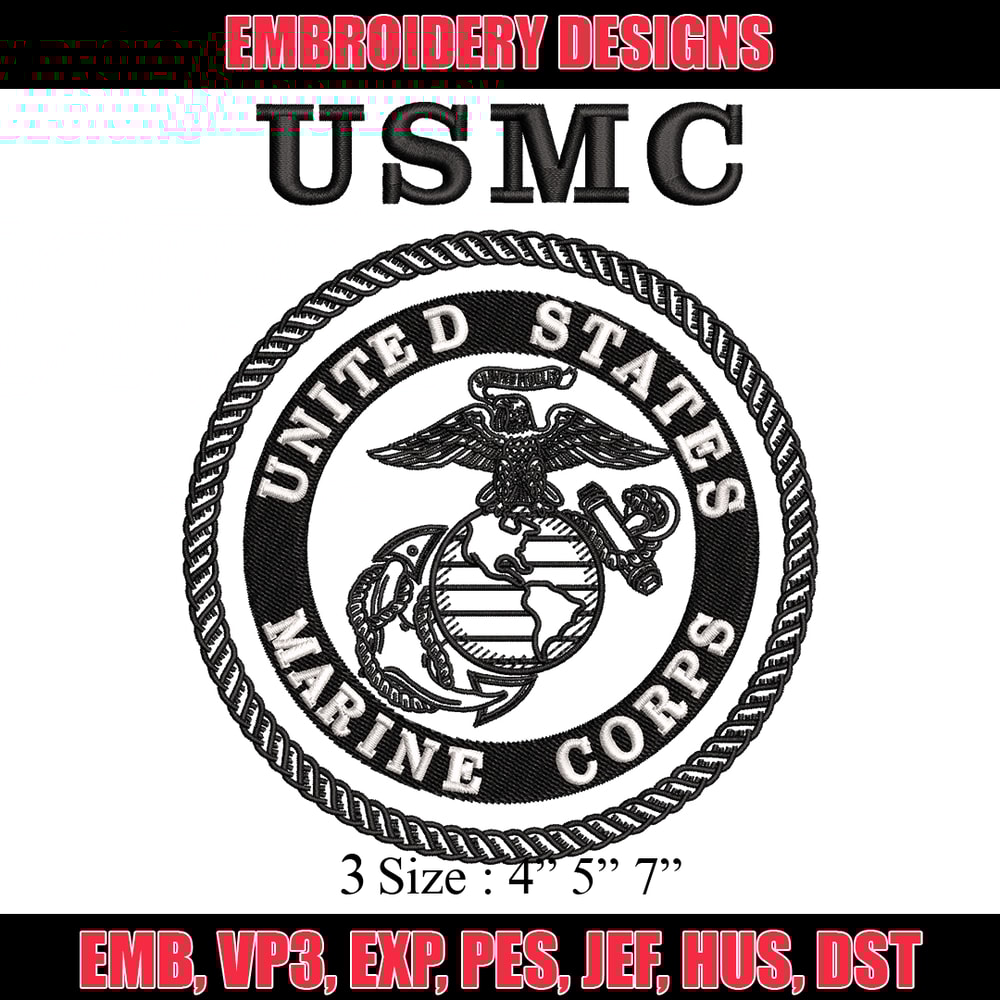 United States Marine Corps embroidery design, logo embroidery, logo design, embroidery file, Digital download..jpg