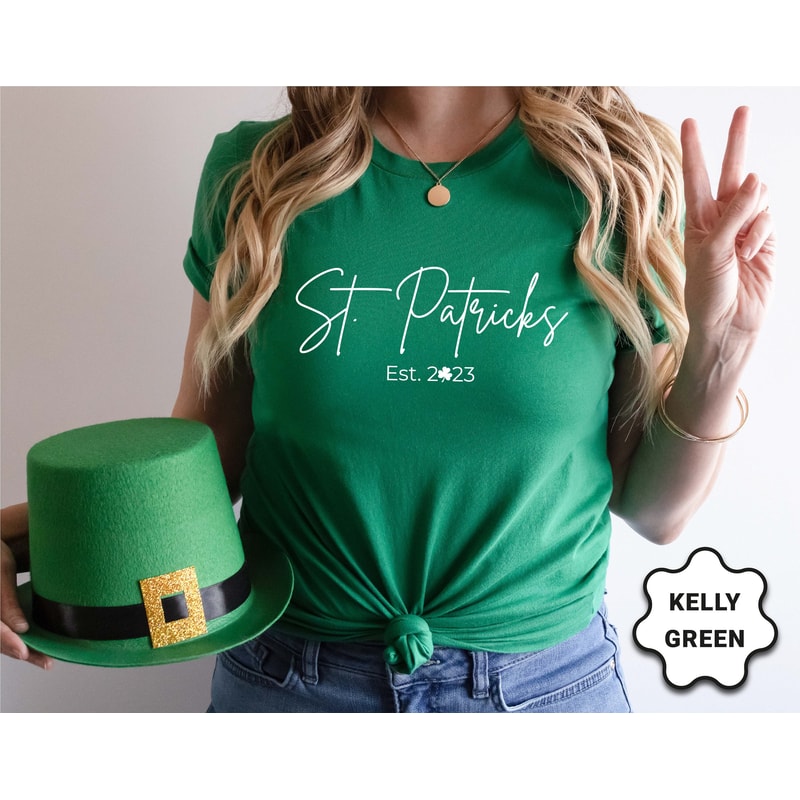 Customized St Patricks Day Shirt, Irish Bride Shirt, Love Shamrock Shirt, St Patrick's Day Shirt, St Patrick's Day Gift, Irish Wifey Shirt - 1.jpg