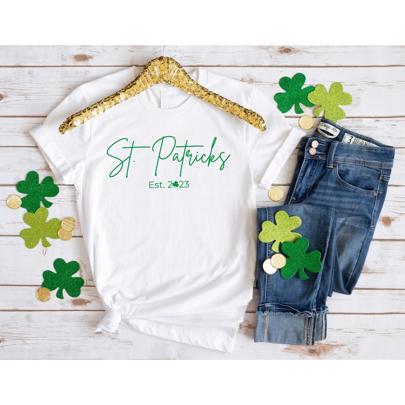 Customized St Patricks Day Shirt, Irish Bride Shirt, Love Shamrock Shirt, St Patrick's Day Shirt, St Patrick's Day Gift, Irish Wifey Shirt - 2.jpg