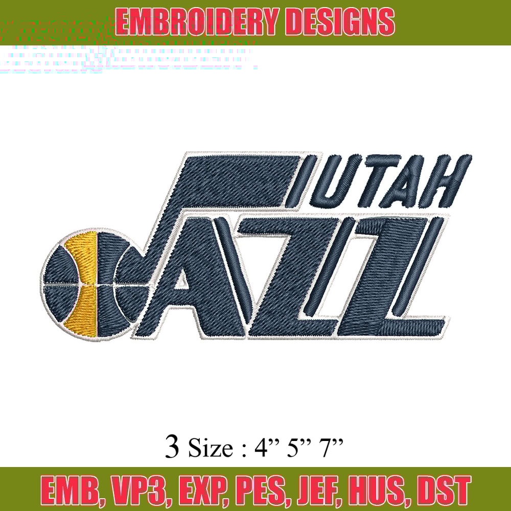 Utah jazz Embroidery Design, Brand Embroidery, Embroidery File, Logo shirt, Sport Embroidery, Digital download..jpg