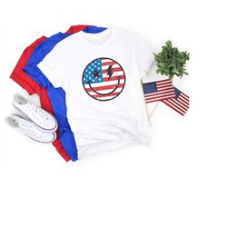 4th of july smile shirt, america shirt, july 4 shirts, merica shirt, usa red white and blue shirt, july four tee, americ