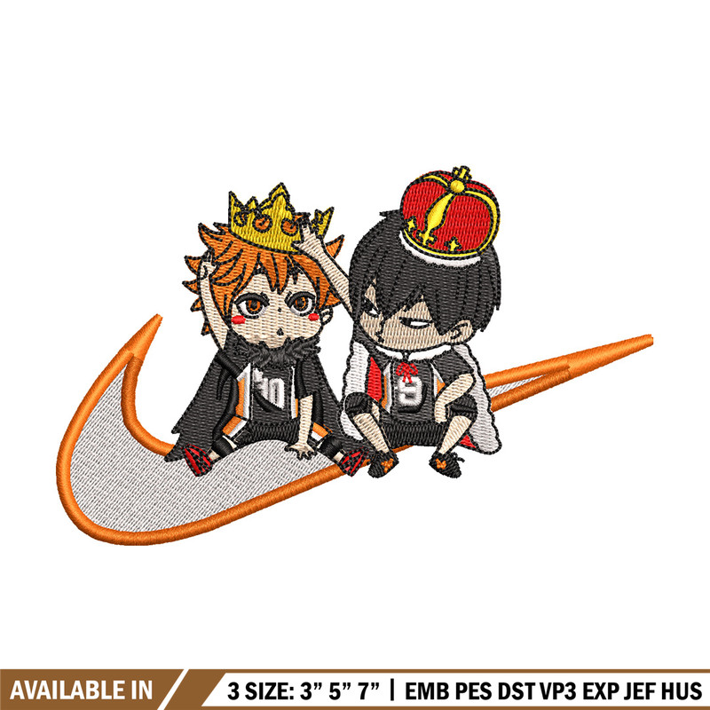 Hinata tobio nike embroidery design, Haikyu embroidery, Nike design, Embroidery shirt, Embroidery file, Digital download.jpg