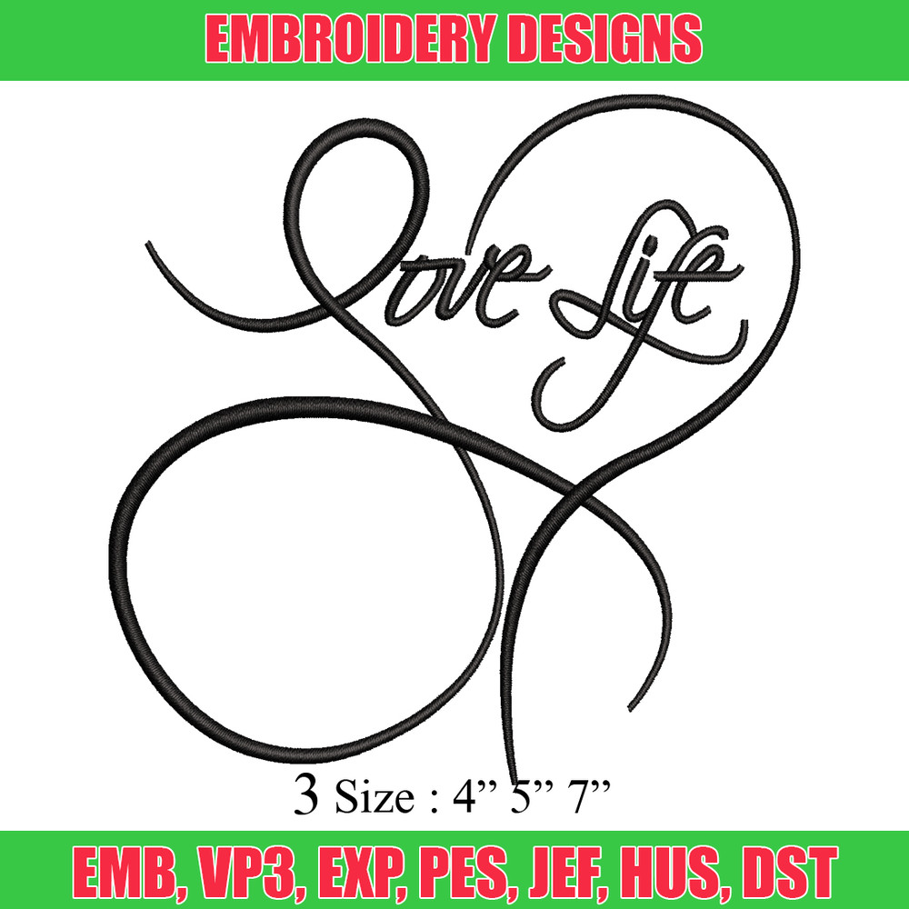 Love life logo embroidery design, Love life logo embroidery, logo design, embroidery file, logo shirt, Digital download.jpg