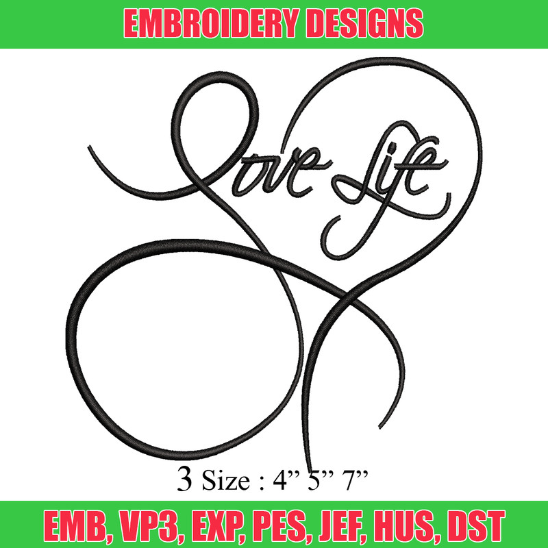 Love life logo embroidery design, Love life logo embroidery, logo design, embroidery file, logo shirt, Digital download.jpg
