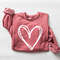 Cute Heart Sweatshirt, Valentine Sweatshirt, Love Sweatshirt, Valentines Day Shirt, Drawn Heart Love Sweatshirt, Valentines Day Outfit - 4.jpg