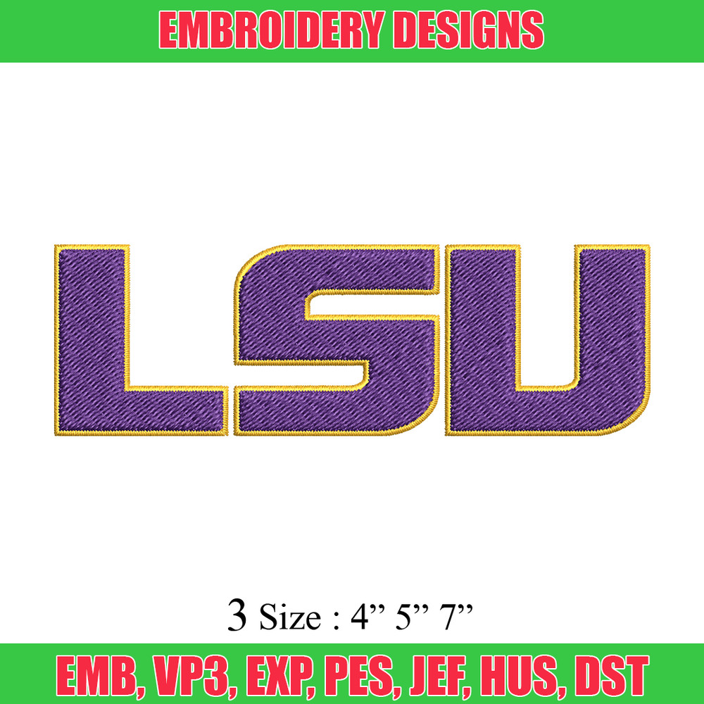 LSU Tigers embroidery design, LSU Tigers embroidery, logo Sport, Sport embroidery, NCAA embroidery..jpg