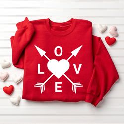 cute love heart sweatshirt, valentines sweatshirt, valentine gift, love sweatshirt, valentines day, love sweater, heart