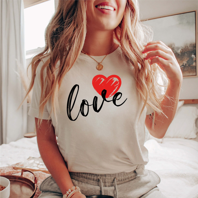 Cute Love Shirt, Heart Valentines Shirt, Valentine Gift, Love Shirt For Women, Love Tshirt, Valentines Day Tee - 1.jpg