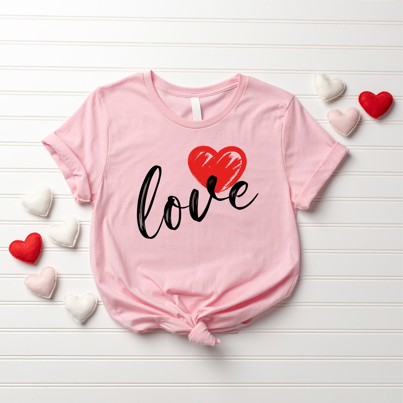 Cute Love Shirt, Heart Valentines Shirt, Valentine Gift, Love Shirt For Women, Love Tshirt, Valentines Day Tee - 3.jpg