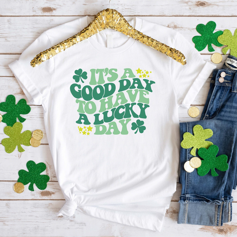 Cute Lucky Day Shirt, St Patrick's Day Shirt, Shamrock Shirt, Lucky Shirt, Clover Shirt, St Pattys Day Outfit - 1.jpg