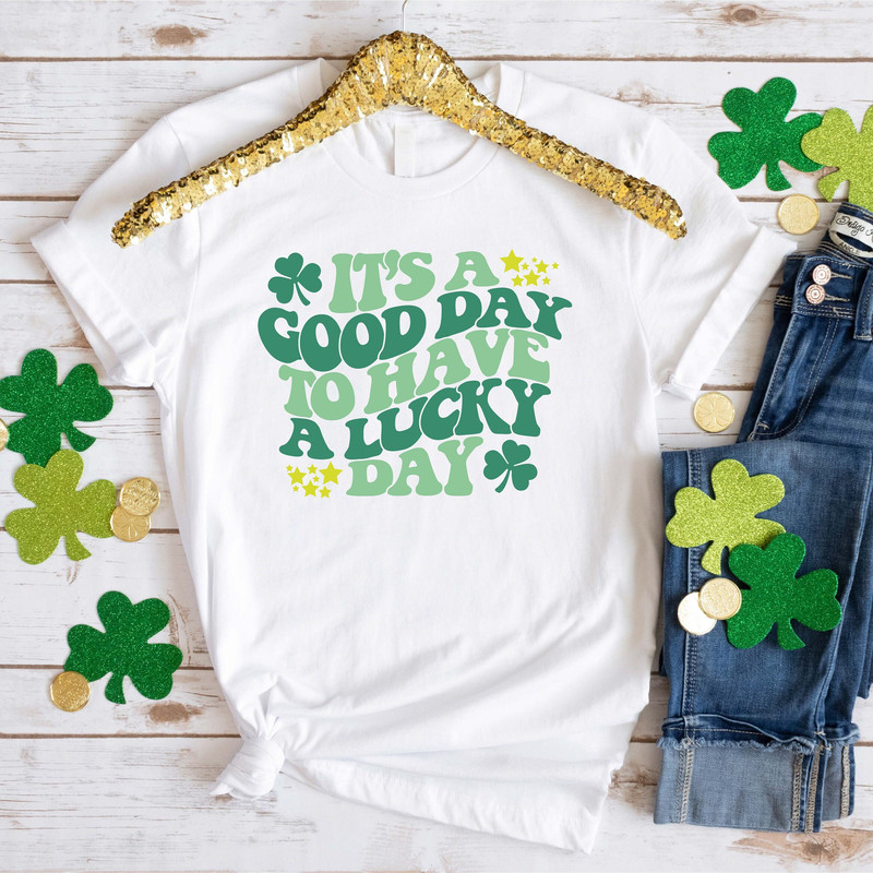 Cute Lucky Day Shirt, St Patrick's Day Shirt, Shamrock Shirt, Lucky Shirt, Clover Shirt, St Pattys Day Outfit - 1.jpg