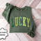 Cute Lucky Sweatshirt, Funny St Patrick's Day Sweatshirt, Happy Shamrock Shirt, Irish Shirt, Women's St Patricks Day Shirt - 1.jpg