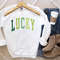 Cute Lucky Sweatshirt, Funny St Patrick's Day Sweatshirt, Happy Shamrock Shirt, Irish Shirt, Women's St Patricks Day Shirt - 2.jpg