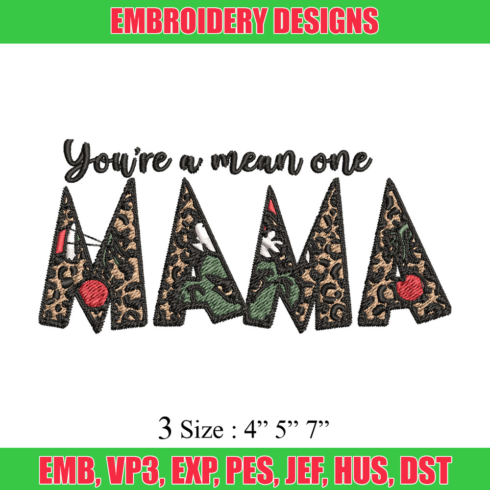Mama Grinch Embroidery design, Mama Grinch Embroidery, logo design, Embroidery File, logo shirt, Instant download..jpg