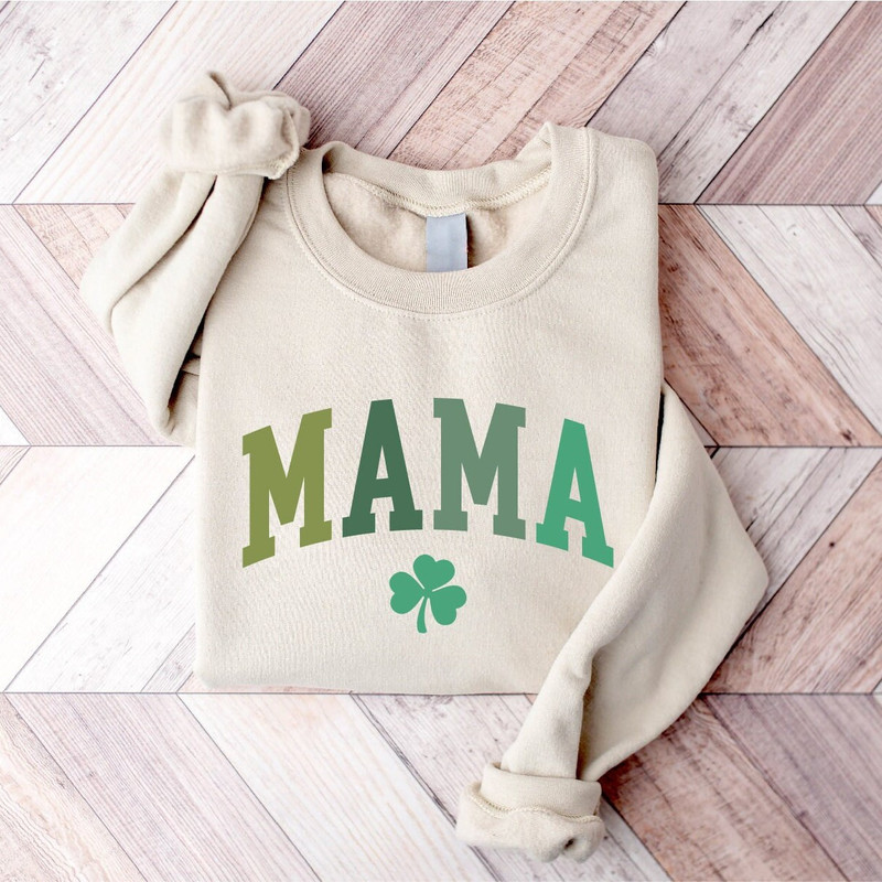 Cute Mama St Patrick's Day Sweatshirt, Lucky Mama Sweatshirt, Womens Irish Sweatshirt, Irish Mama Sweatshirt, Grandma Sweatshirt, New Mom - 1.jpg
