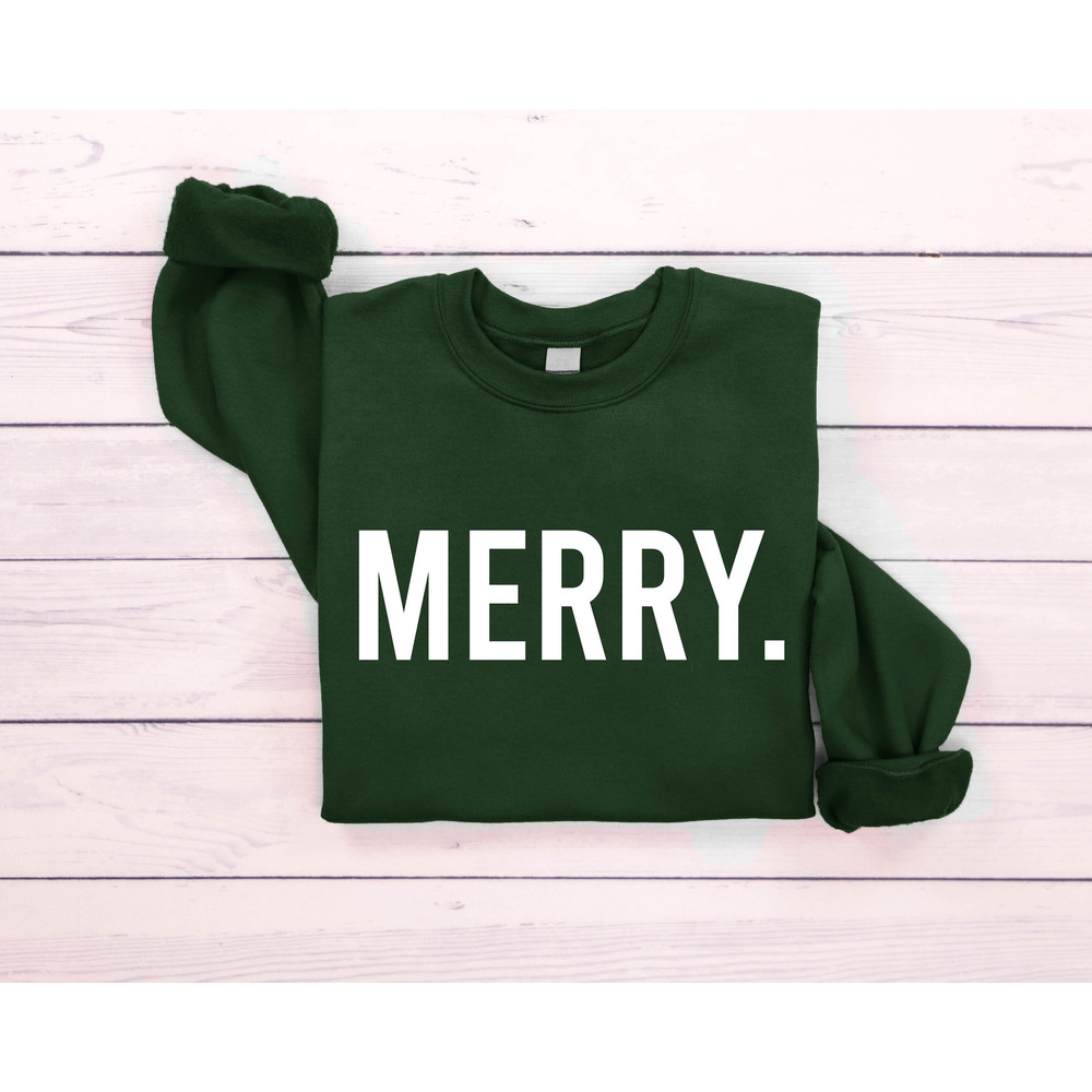 Cute Merry Sweatshirt, Christmas Sweatshirt, Holiday Sweater, Holiday Sweatshirt, Christmas Shirt, Winter Shirt, Womens Christmas Sweatshirt - 8.jpg