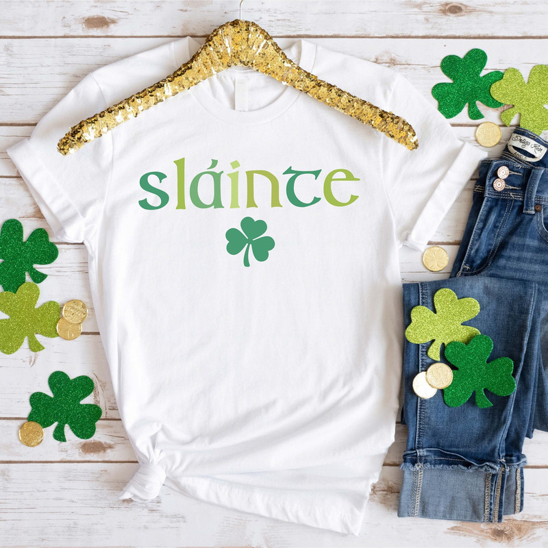 Cute Slainte Shirt, Womens Irish Shirt, Trendy St Patricks Day Shirt, Cute St Patty Day Shirt, St Pattys Day Outfit - 1.jpg