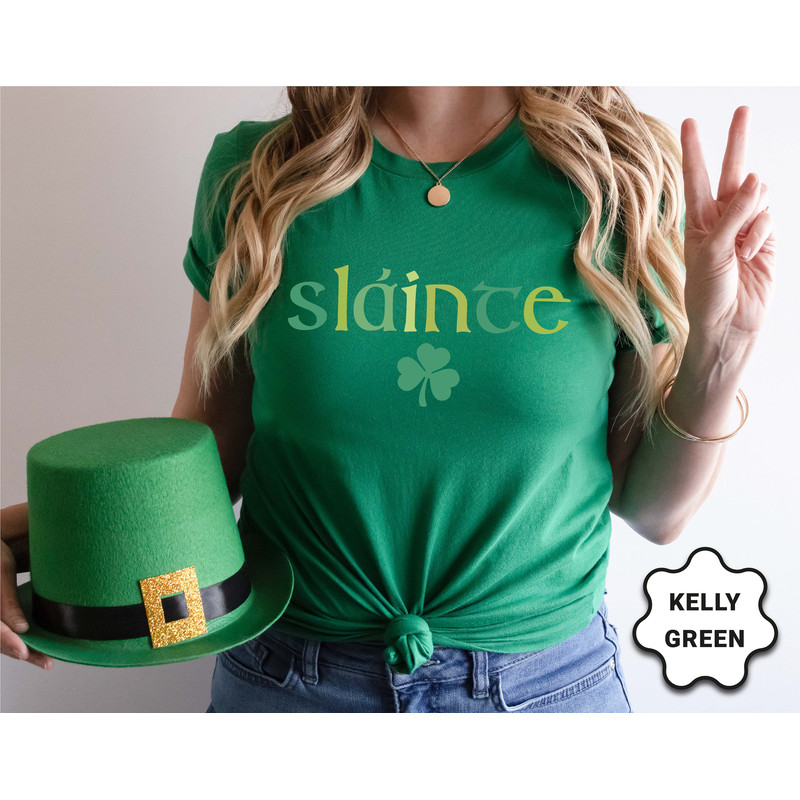 Cute Slainte Shirt, Womens Irish Shirt, Trendy St Patricks Day Shirt, Cute St Patty Day Shirt, St Pattys Day Outfit - 2.jpg
