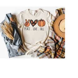 peace love fall shirt | peace love pumpkin, cute fall shirt, autumn shirt, love fall shirt, fall mom shirt, fall women s