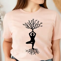 yoga shirt png, yoga tree shirt png, moon forest shirt png, tree of life shirt png, namaste shirt png, meditation shirt