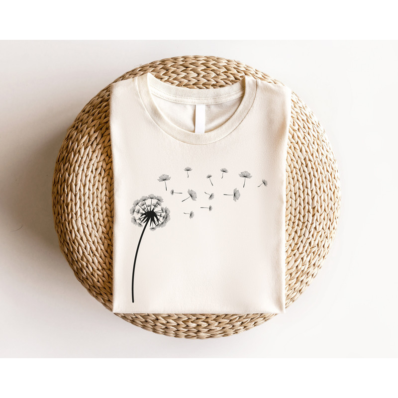 Dandelion Flower Shirt, Wild Flower Shirt, Mothers Day Shirt, Unique Mom Gift, Gift for Her, Christmas Gift For Mother, Mama Shirt, Fall Tee - 3.jpg