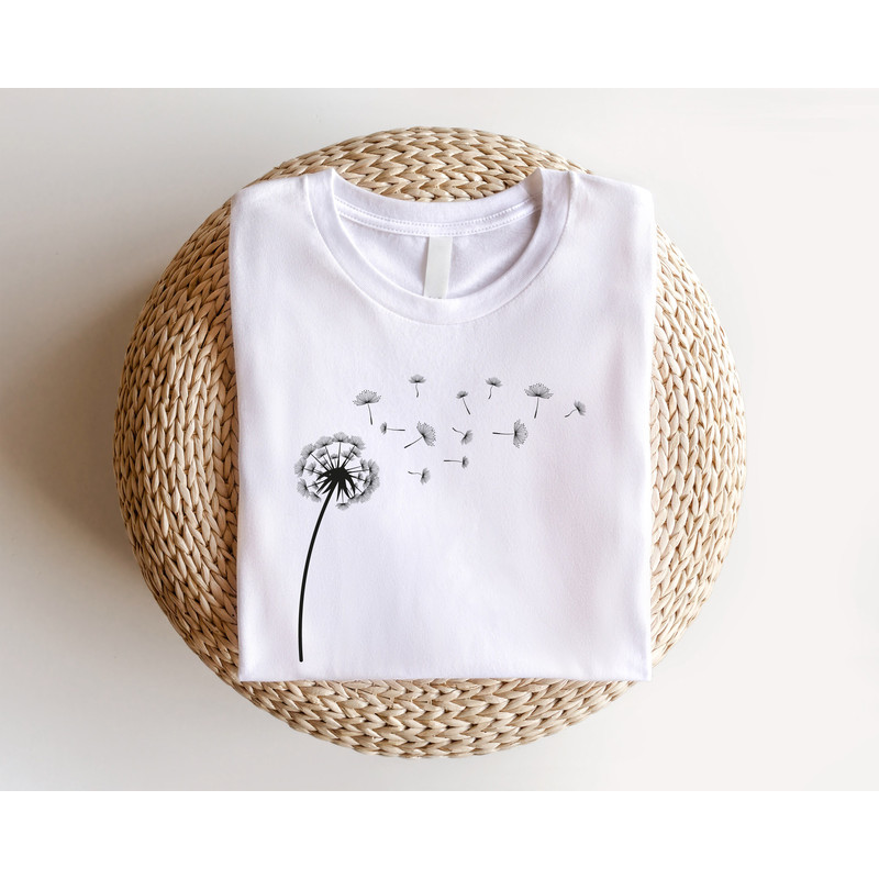 Dandelion Flower Shirt, Wild Flower Shirt, Mothers Day Shirt, Unique Mom Gift, Gift for Her, Christmas Gift For Mother, Mama Shirt, Fall Tee - 7.jpg