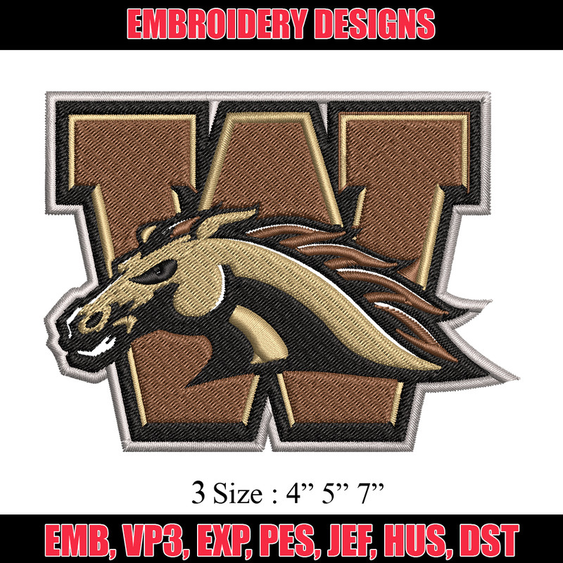 Western Michigan Broncos embroidery design, Western Michigan Broncos embroidery, Sport embroidery, NCAA embroidery..jpg
